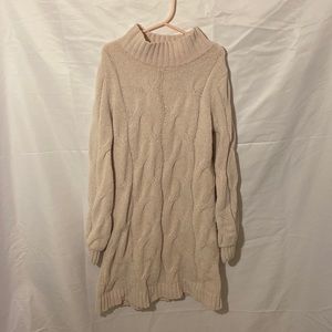 Cat & Jack Girls Long Sleeve Cable Knit Sweater Dress